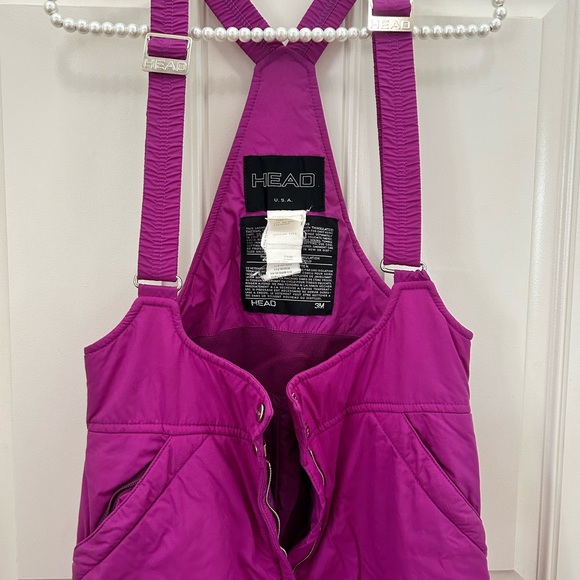 Head 3m vintage adjustable snow suit zippers worn once purple Barbie pink - Picture 3 of 8